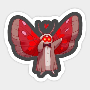 Moth Man Red Sticker